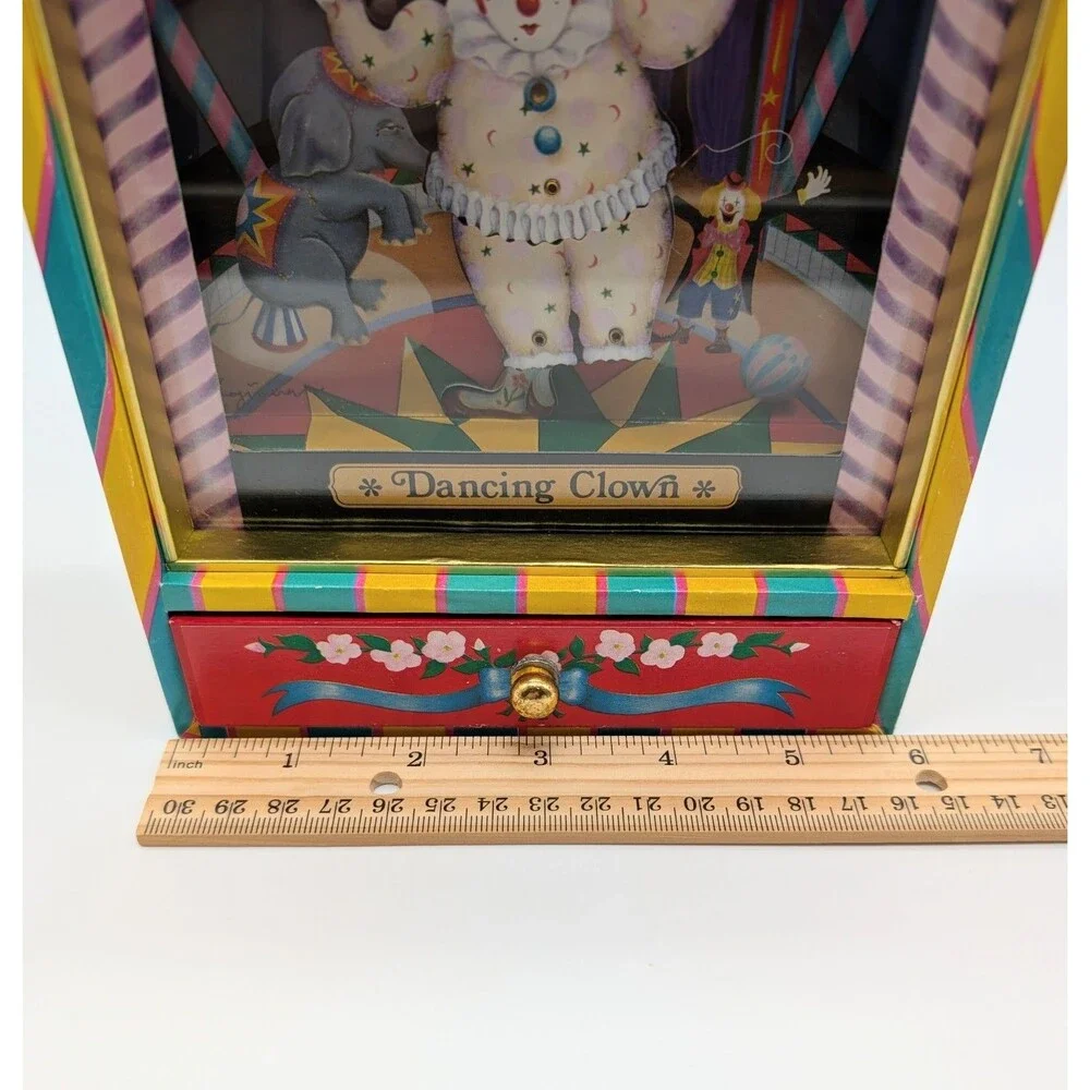 Vintage Otagiri Circus Dancing Clown Music Box SEE VIDEO